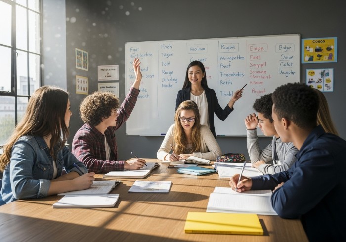 Teenagers are learning English-1